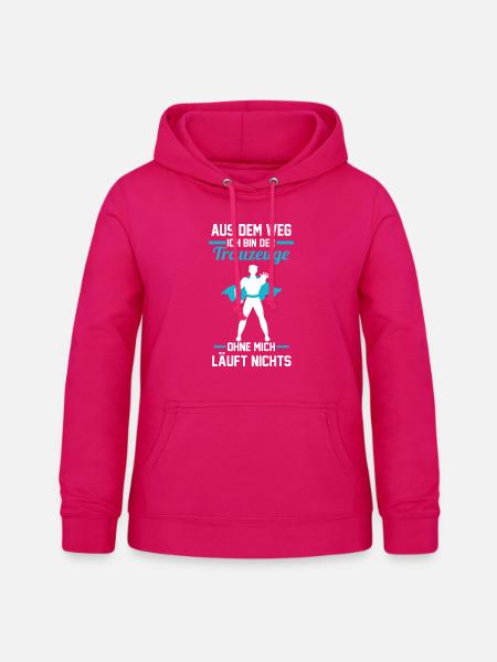 Trauzeuge - Frauen Hoodie - dunkles Pink