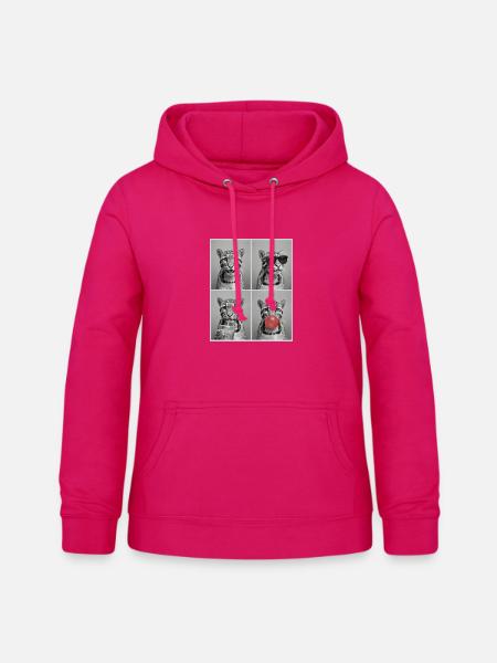 Nebelparder Clouded Leopard - Frauen Hoodie - dunkles Pink