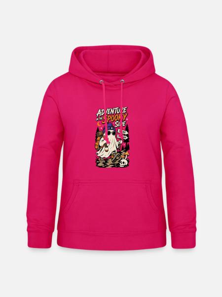 Halloween Wandergeist – Spooky Adventure - Frauen Hoodie - dunkles Pink