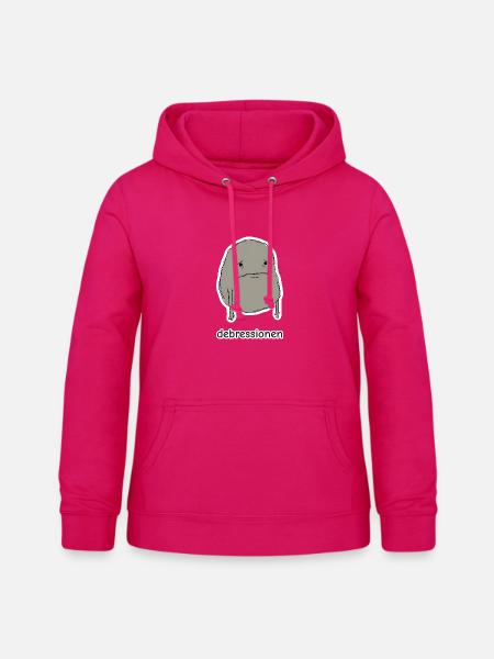debressionen – Blob Meme - Frauen Hoodie - dunkles Pink
