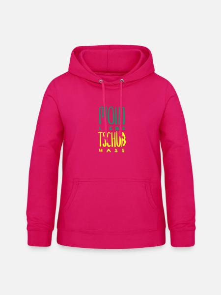 moin liebe tschüss hass - Frauen Hoodie - dunkles Pink
