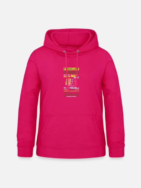 Gabelstaplerfahrer - Frauen Hoodie - dunkles Pink