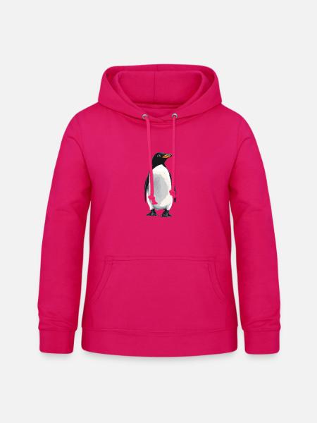 Pinguine Pinguin - Frauen Hoodie - dunkles Pink