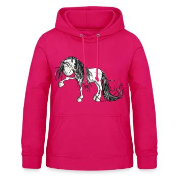 Lustiger Andalusier - Frauen Hoodie - dunkles Pink - Vorne - AI Model Female 172 light (172cm)