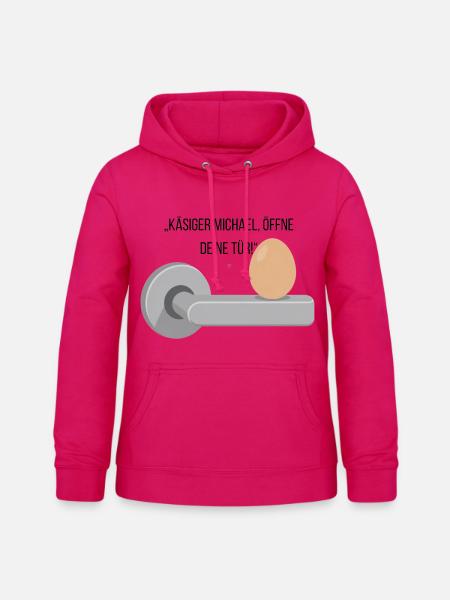 Käsiger Michael T-Shirt - Frauen Hoodie - dunkles Pink