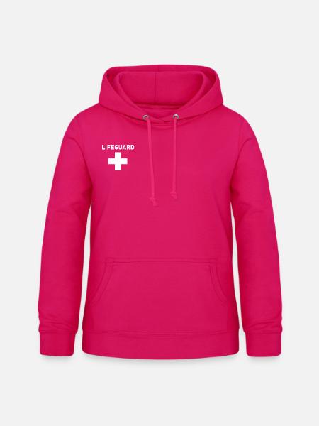 Lifeguard - Frauen Hoodie - dunkles Pink