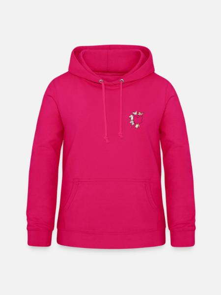 Verspielte Mäuse - Frauen Hoodie - dunkles Pink