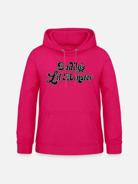 Harley Quinn Daddy's Lil Monster - Frauen Hoodie - dunkles Pink