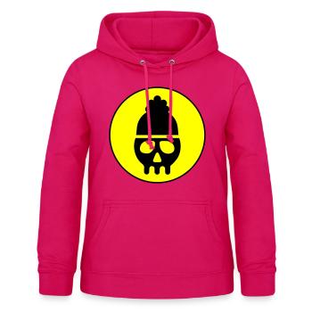 Skull kopf icon - Frauen Hoodie - dunkles Pink - Vorne - AI Model Female 172 light (172cm)