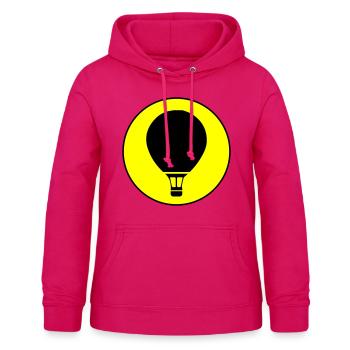 Icône de montgolfière - Sweat à capuche Femme - rubis - Devant - AI Model Female 172 light (172cm)