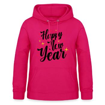 Happy New Year Silvester - Frauen Hoodie - dunkles Pink - Vorne - AI Model Female 172 light (172cm)