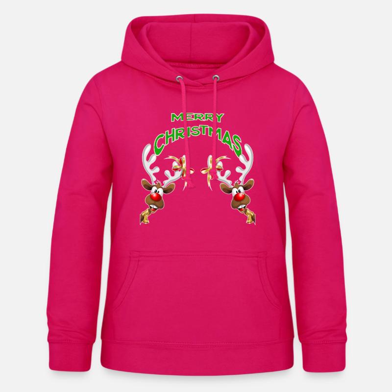 MERRY CHRISTMAS - Women's Hoodie - dark pink