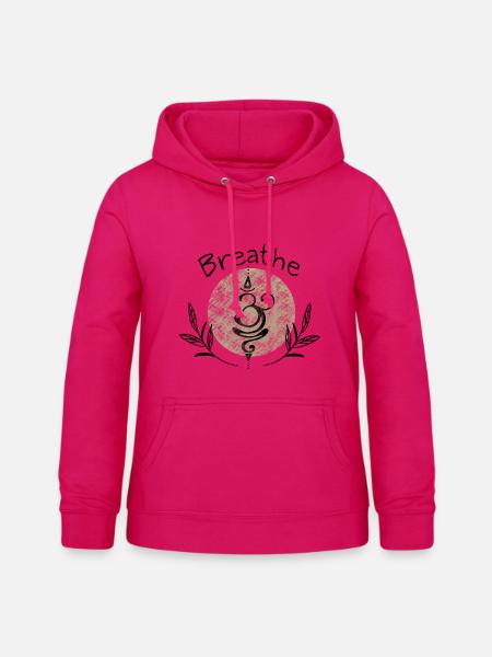 Yoga - Frauen Hoodie - dunkles Pink