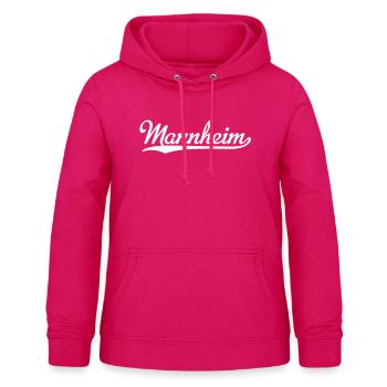 Mannheim - Frauen Hoodie - dunkles Pink - Vorne - AI Model Female 172 light (172cm)