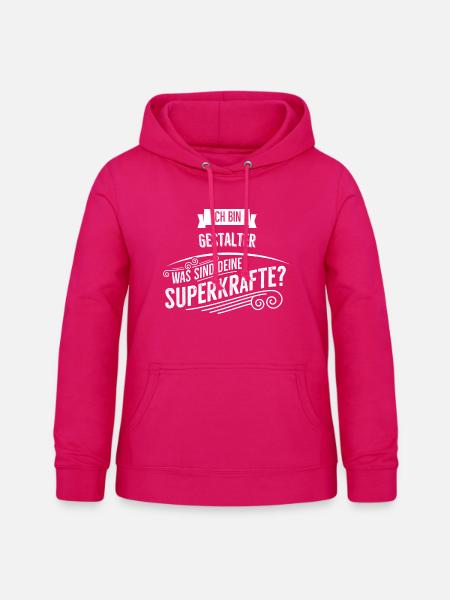 Gestalter - Frauen Hoodie - dunkles Pink