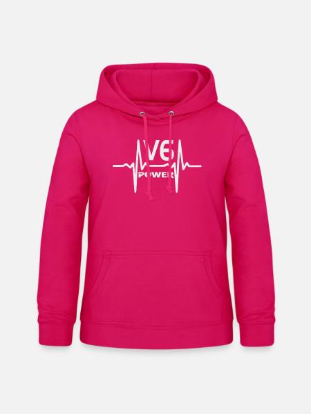 V6 power - Frauen Hoodie - dunkles Pink