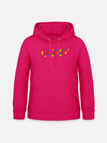 lgbt - Frauen Hoodie - dunkles Pink