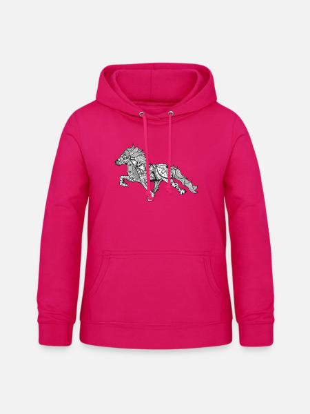 Hippi Tölter - Islandpferd - Frauen Hoodie - dunkles Pink