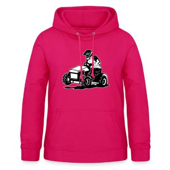 Tondeuse autoportée - Tondeuse autoportée Racing - Sweat à capuche Femme - rubis - Devant - AI Model Female 172 light (172cm)
