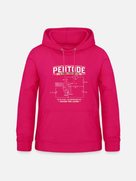 Pentode - Eine Legende der Röhrenelektronik - Frauen Hoodie - dunkles Pink