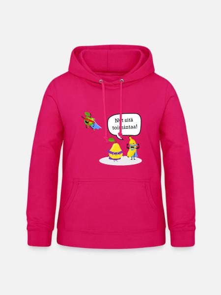 Action-Helden - Frauen Hoodie - dunkles Pink