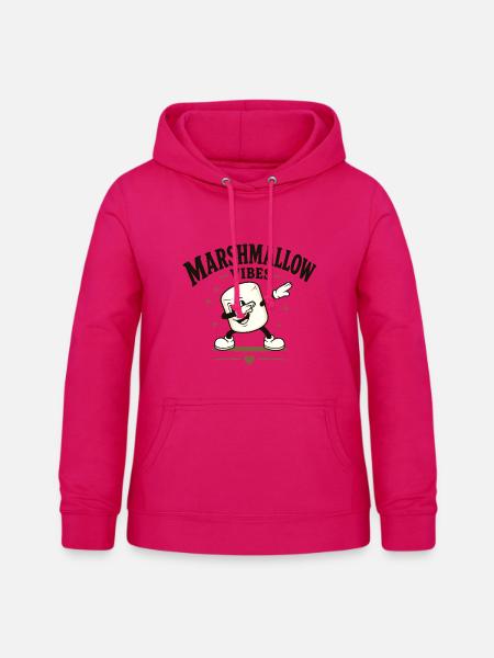Marshmallow vibes - Frauen Hoodie - dunkles Pink