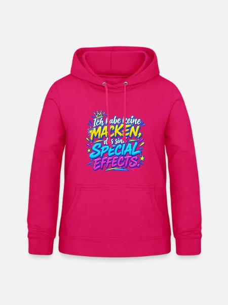Special Effects: Mackenfrei - Frauen Hoodie - dunkles Pink