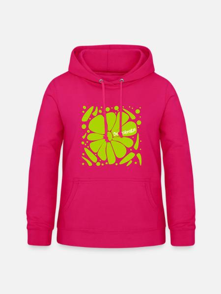 Blumen Demokratie - Frauen Hoodie - dunkles Pink