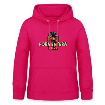 Formentera 2024 Urlaub Spruch - Frauen Hoodie - dunkles Pink - Vorne - AI Model Female 172 light (172cm)