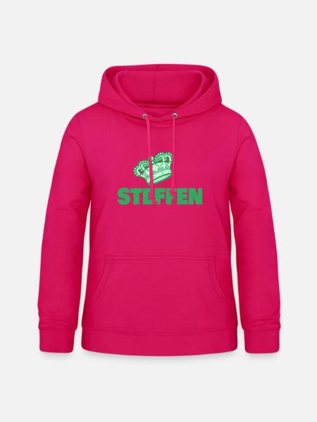 Vorname Steffen - Frauen Hoodie - dunkles Pink