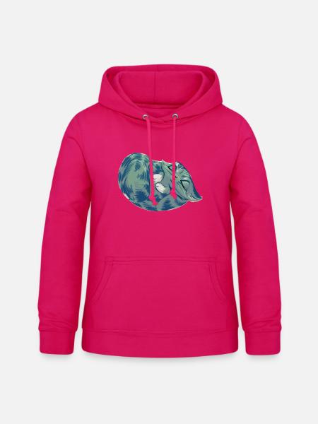 Squishy Azure - Frauen Hoodie - dunkles Pink