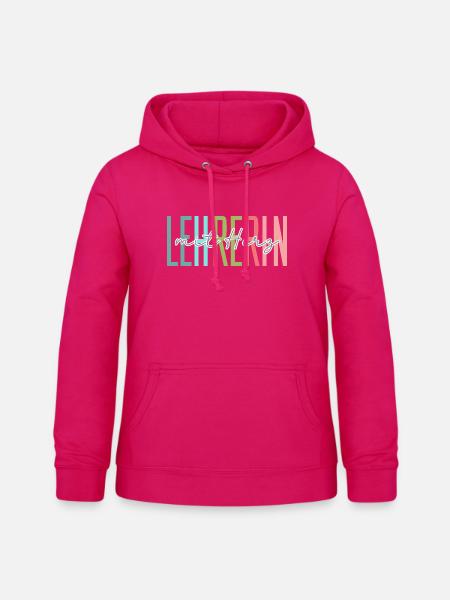Lehrerin mit Herz Geschenk - Frauen Hoodie - dunkles Pink