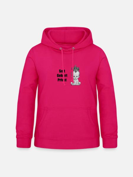 Seit Geburt Privat - Frauen Hoodie - dunkles Pink