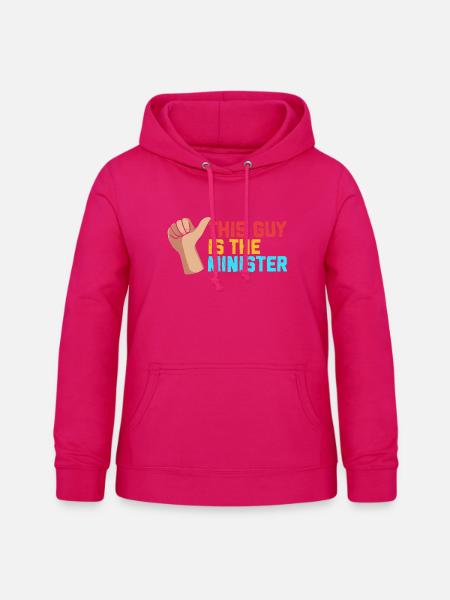 Pfarrer - Frauen Hoodie - dunkles Pink