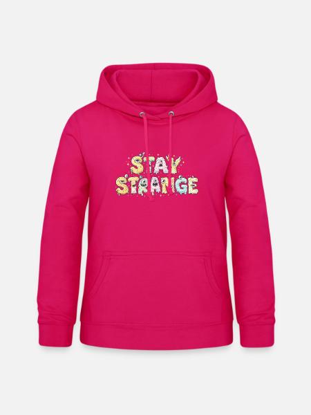Strange Monster Letters - Frauen Hoodie - dunkles Pink