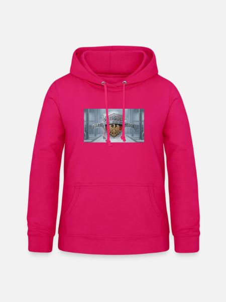 Deutschland Schildadler Motiv - Frauen Hoodie - dunkles Pink