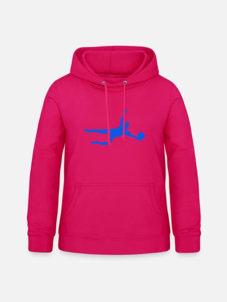 torwart - Frauen Hoodie - dunkles Pink