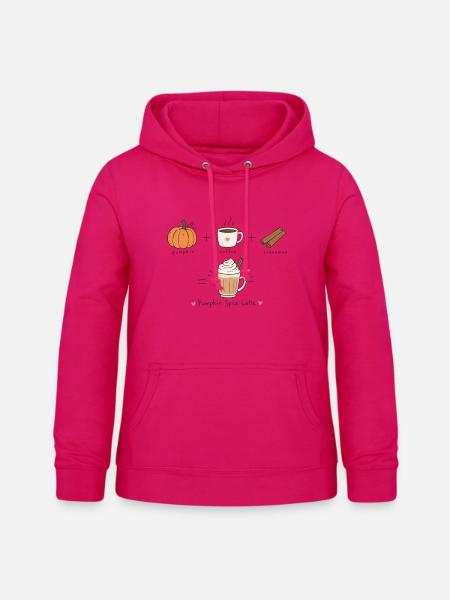 pumpkinspicelatte - Frauen Hoodie - dunkles Pink