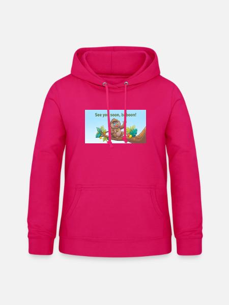 BIS BALD, PAVIAN. - Frauen Hoodie - dunkles Pink