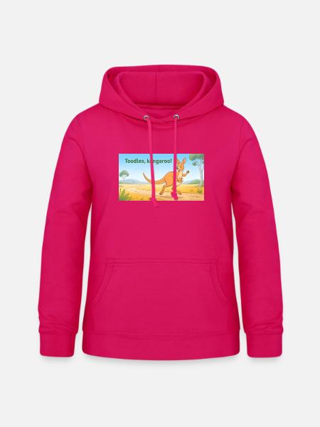 TOODLES KANGAROO - Frauen Hoodie - dunkles Pink