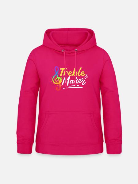 Musiklehrer Notenschlüssel - Frauen Hoodie - dunkles Pink