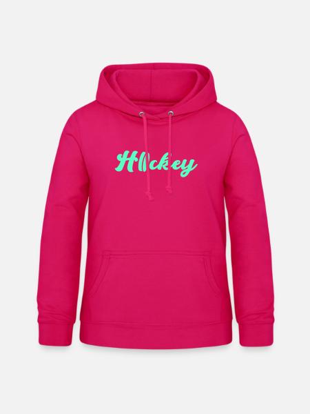 Hockey - Frauen Hoodie - dunkles Pink