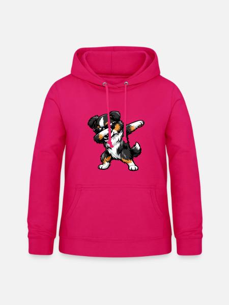 Dabbing Miniature American Shepherd - Frauen Hoodie - dunkles Pink