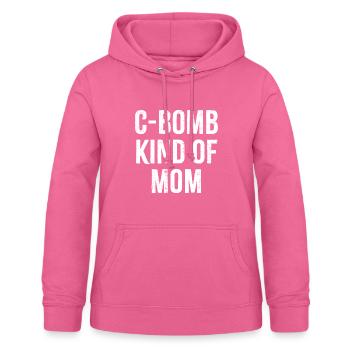 C Bomb Genre De Maman - Sweat à capuche Femme - rose - Devant - AI Model Female 172 light (172cm)