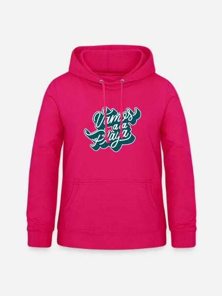 Vamos à la playa - Frauen Hoodie - dunkles Pink