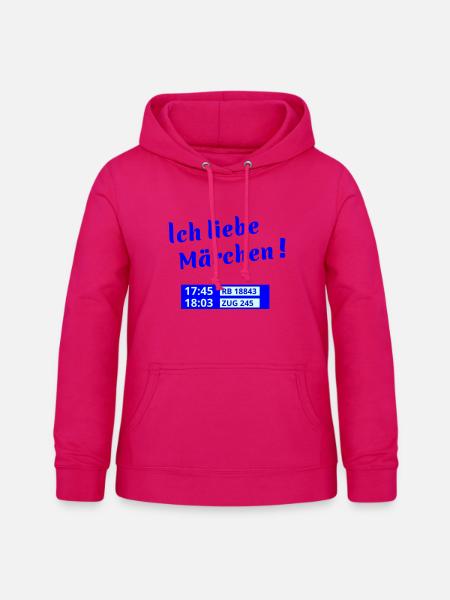 Märchen Bahn - Frauen Hoodie - dunkles Pink