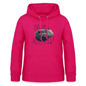 Master - Frauen Hoodie - dunkles Pink - Vorne - AI Model Female 172 light (172cm)