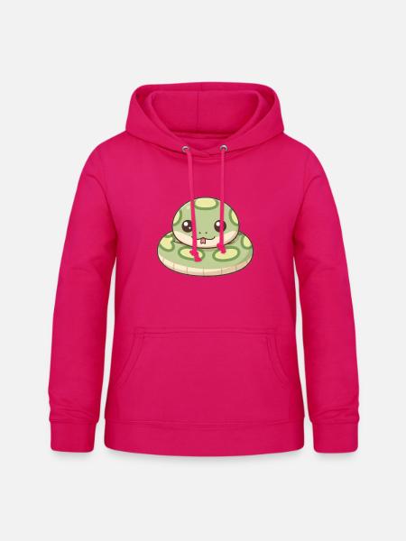 Anakonda Schlange - Frauen Hoodie - dunkles Pink