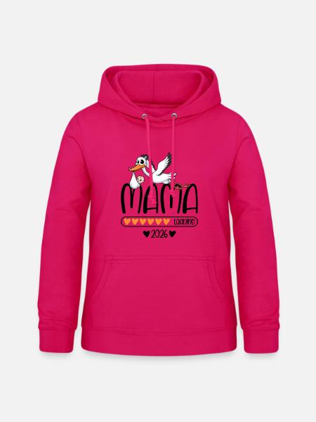 Mama 2026 loading - Frauen Hoodie - dunkles Pink