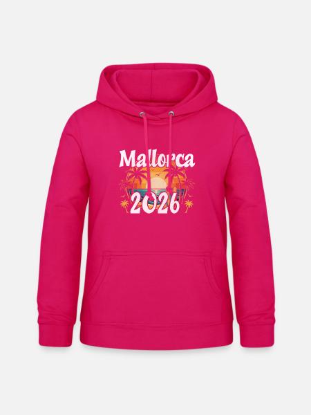 Mallorca 2026 - Frauen Hoodie - dunkles Pink